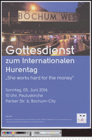 Gottesdienst zum Internationalen Hurentag : "She works hard for the money"