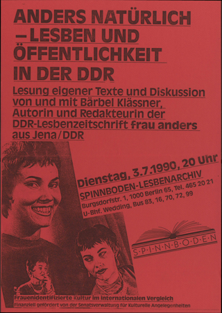 Anders natürlich - Lesben und Öffentlichkeit in der DDR