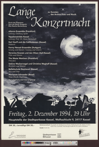 Lange Konzertnacht : zu Gunsten des Archivs Frau und Musik
