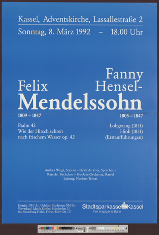 Fanny Hensel-, Felix Mendelssohn
