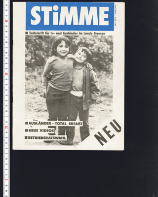 Stimme 04-05/1987 : Zeitschrift für In- und Ausländer im Lande Bremen