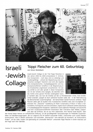 Israeli-Jewish Collage : Tsippi Fleischer zum 60. Geburtstag