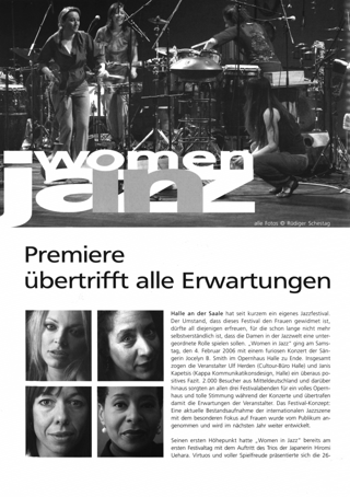 Women in Jazz : Premiere übertrifft alle Erwartungen
