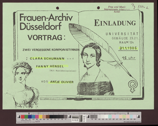 Zwei vergessene Komponistinnen : Clara Schumann und Fanny Hensel