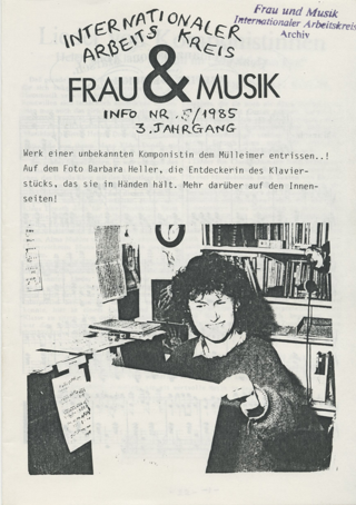 Info Nr. 5/1985 3. Jahrgang : Internationaler Arbeitskreis Frau & Musik