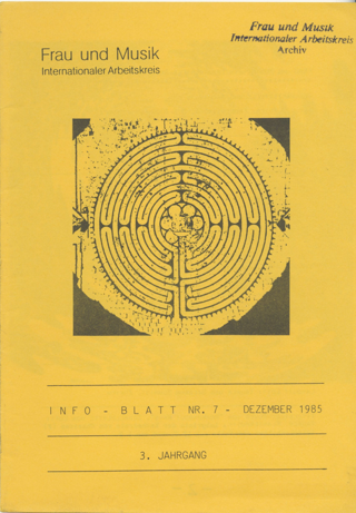 Info - Blatt Nr. 7 - Dezember 1985 : Frau und Musik Internationaler Arbeitskreis