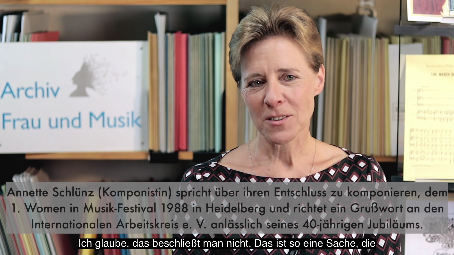 Video - Interview : Annette Schlünz