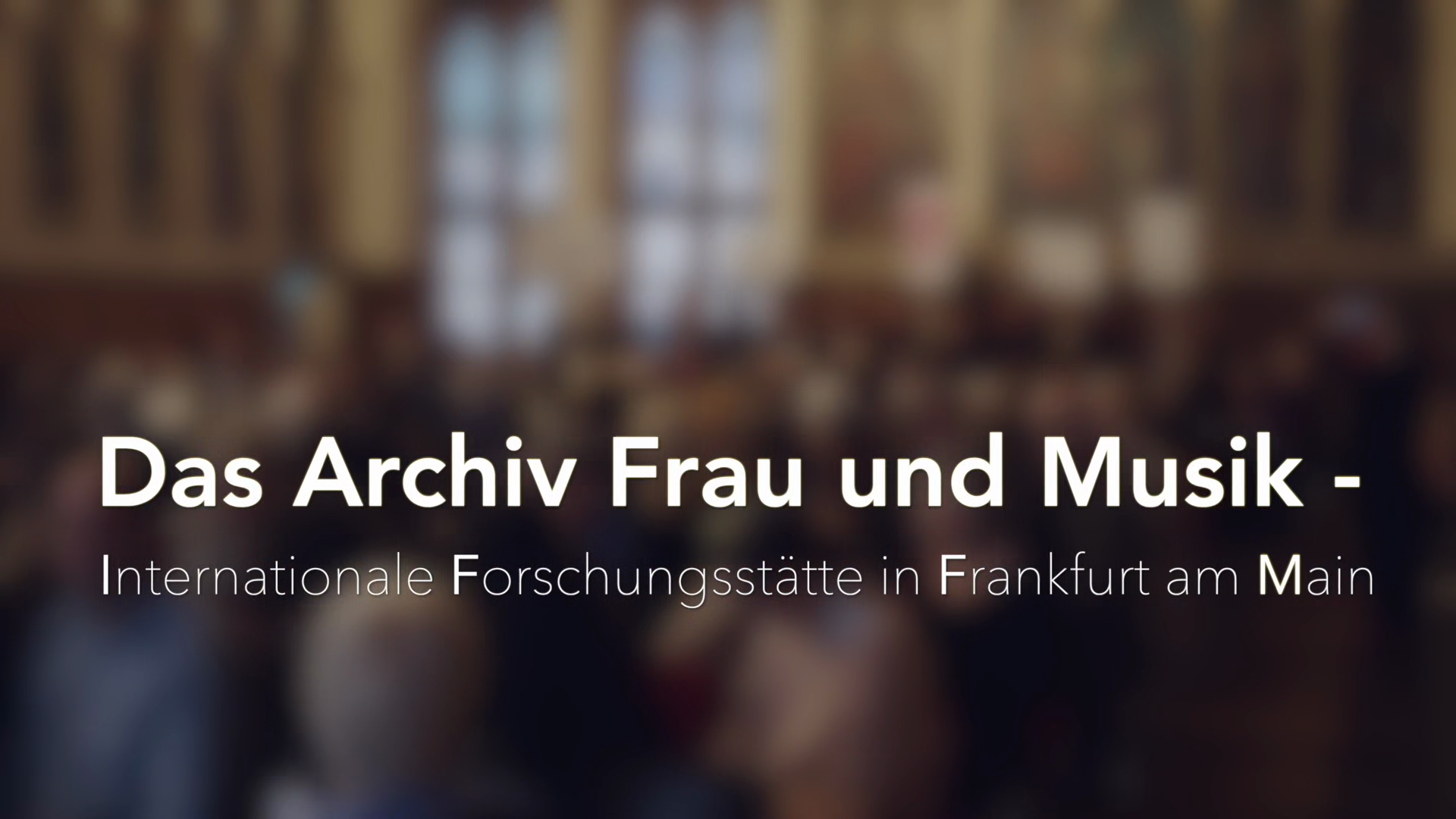 Archiv Frau und Musik - Internationale Forschungsstätte in Frankfurt am Main