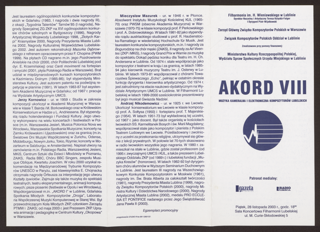 Mappe "Programme + Kritiken /Presse" : Programm "Akord VIII"