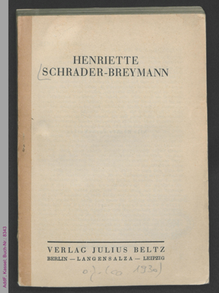 Henriette Schrader-Breymann