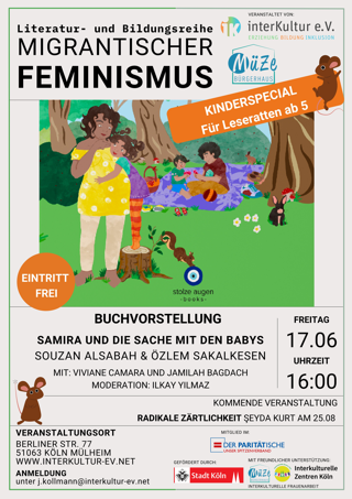 Literatur- und Bildungsreihe Migrantischer Feminismus: Buchvorstellung Samira und die Sache mit den Babys