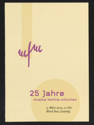 25 Jahre musica femina münchen : Komponistinnen