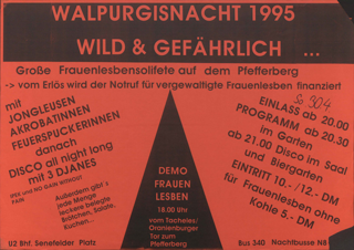 Walpugisnacht 1995 Wild und gefährlich ...