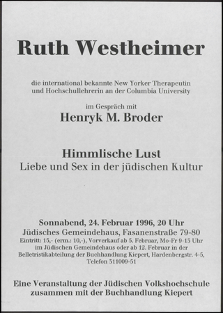 Ruth Westheimer Himmliche Lust