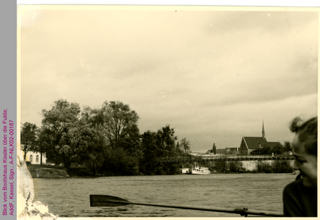 Blick vom Bootshaus Kissler über die Fulda