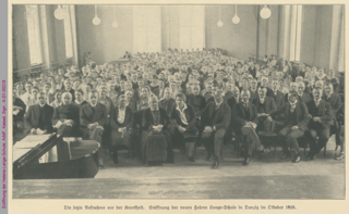 Eröffnung der Helene-Lange-Schule in Danzig, 1929