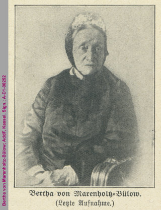 Porträt von Bertha von Marenholtz-Bülow