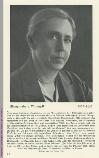 Porträt von Margarethe von Wrangell