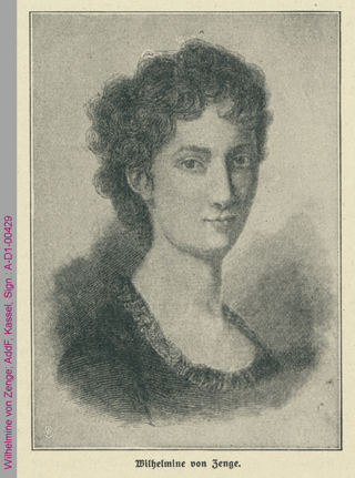 Porträt von Wilhelmine von Zenge