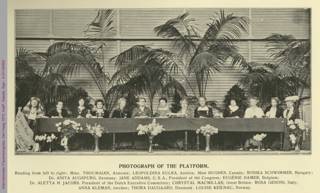 Gruppenbild vom Internationalen Frauenkongress, Den Haag 1915
