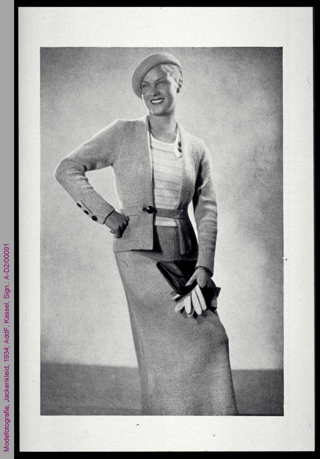 Modefotografie, Jackenkleid, 1934