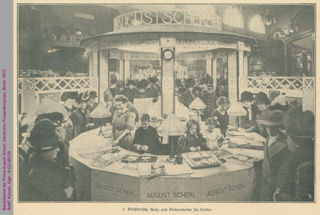 Bastelstand der Firma August Scherl, Deutscher Frauenkongress, Berlin 1912