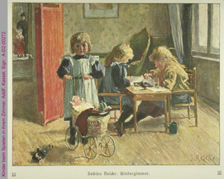 Kinder beim Spielen in ihrem Zimmer
