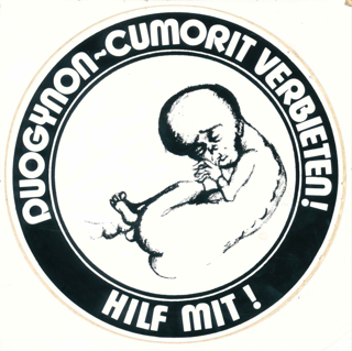 Kampagne für Verbot des fötusschädigenden Hormons Duogynon-Cumorit