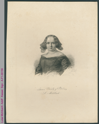 Porträt von Luise Mühlbach