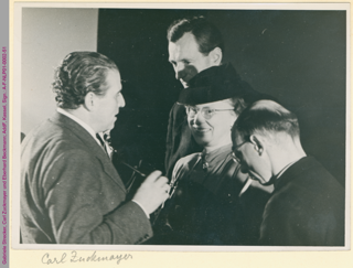 Gabriele Strecker, Carl Zuckmayer und Eberhard Beckmann, 1947-1948