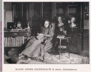 Porträt von Marie von Ebner-Eschenbach