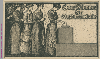 Wahlplakat der SPD für Frauen, 1919