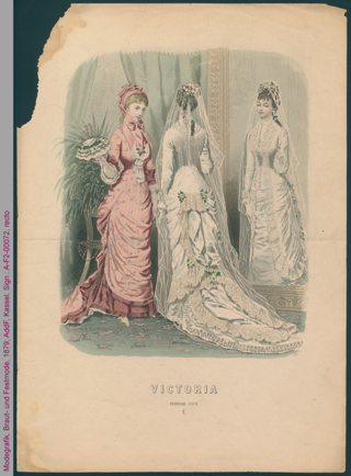 Modegrafik, Braut- und Festmode, 1879