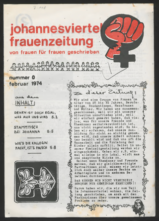 Johannesviertel-Frauenzeitung : von Frauen für Frauen geschrieben