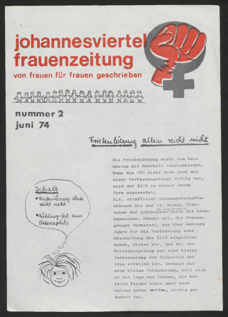 Johannesviertel-Frauenzeitung : von Frauen für Frauen geschrieben