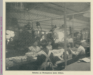Arbeiterinnen in der Reichsdruckerei Berlin