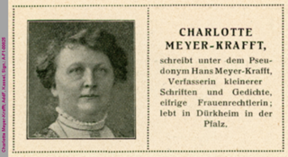 Porträt von Charlotte Meyer-Krafft