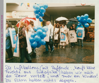 Anti-Apartheid-Demonstration in Siegburg