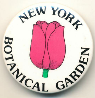 Werbebutton des New Yorker Botanischen Gartens