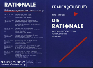 DieRationale : Rationale Konzepte von Künstlerinnen 1915-1985