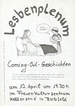 Lesbenplenum : Coming-Out-Geschichten