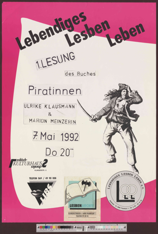 1. Lesung des Buches Piratinnen : Ulrike Klausmann & Marion Meinzerin