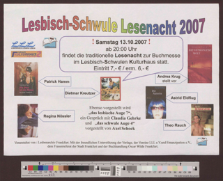 Lesbisch-Schwule Lesenacht 2007