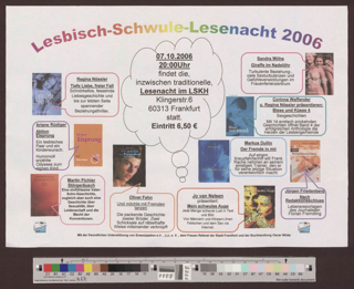 Lesbisch-Schwule Lesenacht 2006